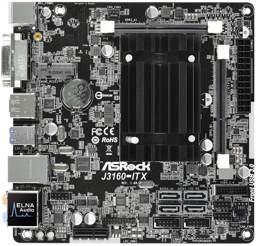 NAS Eigenbau 2015 für 4 HDDs mit Intels Braswell und AES-Ni