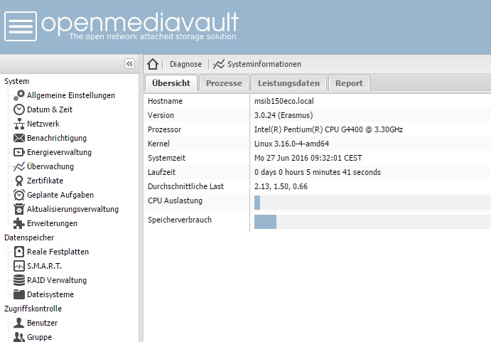 OpenMediaVault 3.0.24 Beta - Aktueller Status und Stabilität