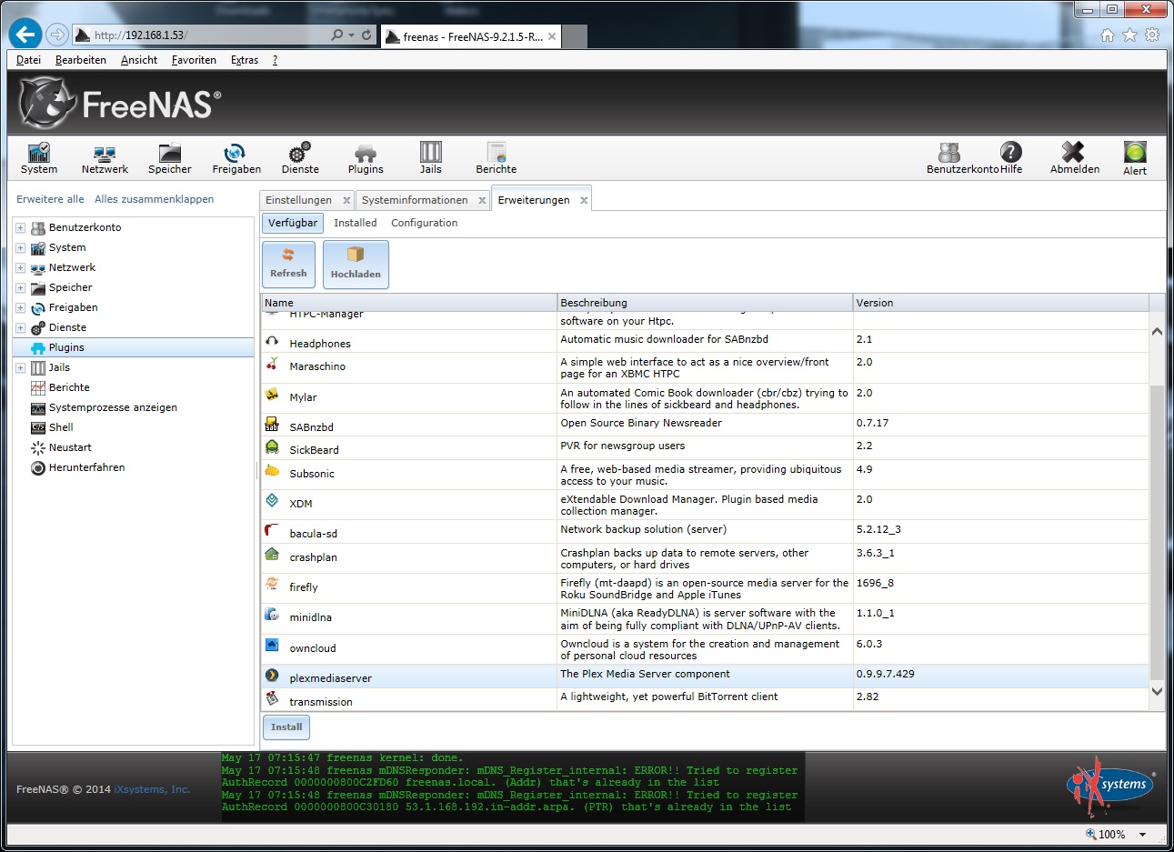 4-Bay Eigenbau-NAS mit Intel Celeron J1900 und FreeNAS