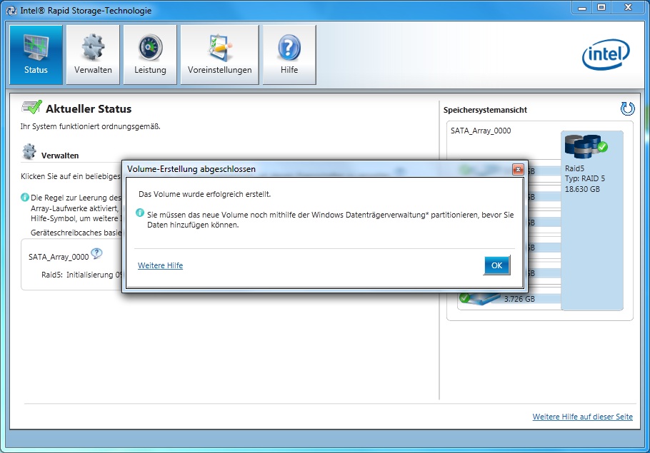 6-Bay Eigenbau NAS mit Windows 7/8/Home Server und Intel Raid