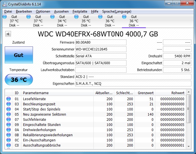 6-Bay Eigenbau NAS mit Windows 7/8/Home Server und Intel Raid