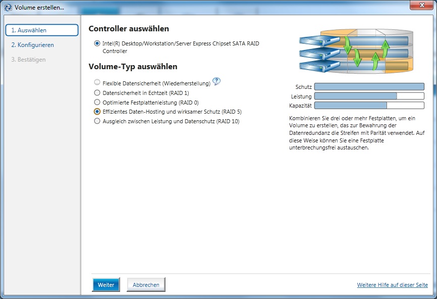 6-Bay Eigenbau NAS mit Windows 7/8/Home Server und Intel Raid