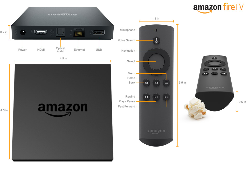 Amazon Fire TV - Mediaplayer und Spielekonsole für unter 100 Euro