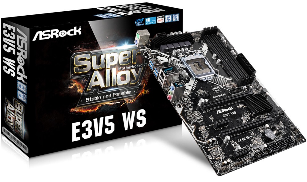 ASRock E3V5 WS - ECC fähiges Skylake Board für 120 Euro