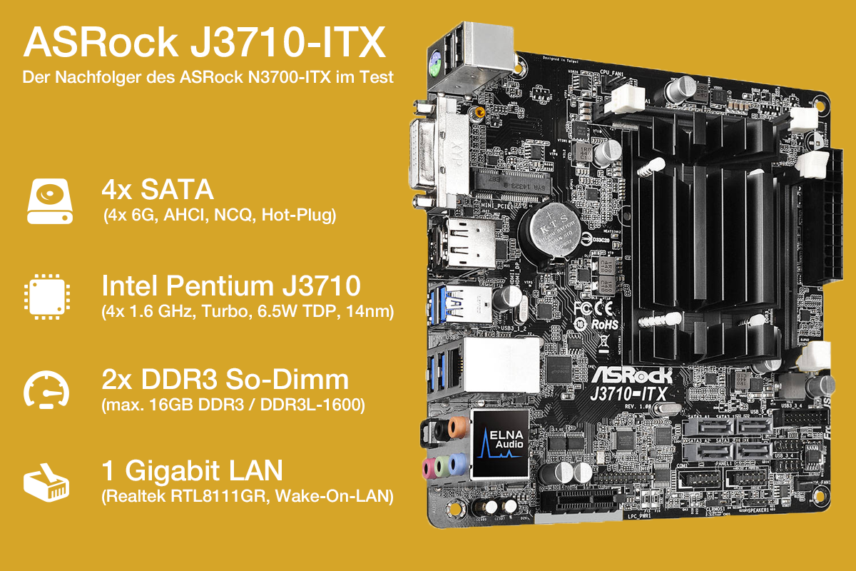 ASRock J3710-ITX mit Braswell Refresh 4-Kern CPU im Test ASRock J3710-ITX mit Braswell Refresh 4-Kern CPU im Test