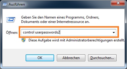 Benutzer automatisch anmelden (Windows 7)