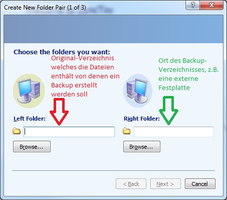 Dateien synchronisieren/sichern mit Microsoft SyncToy