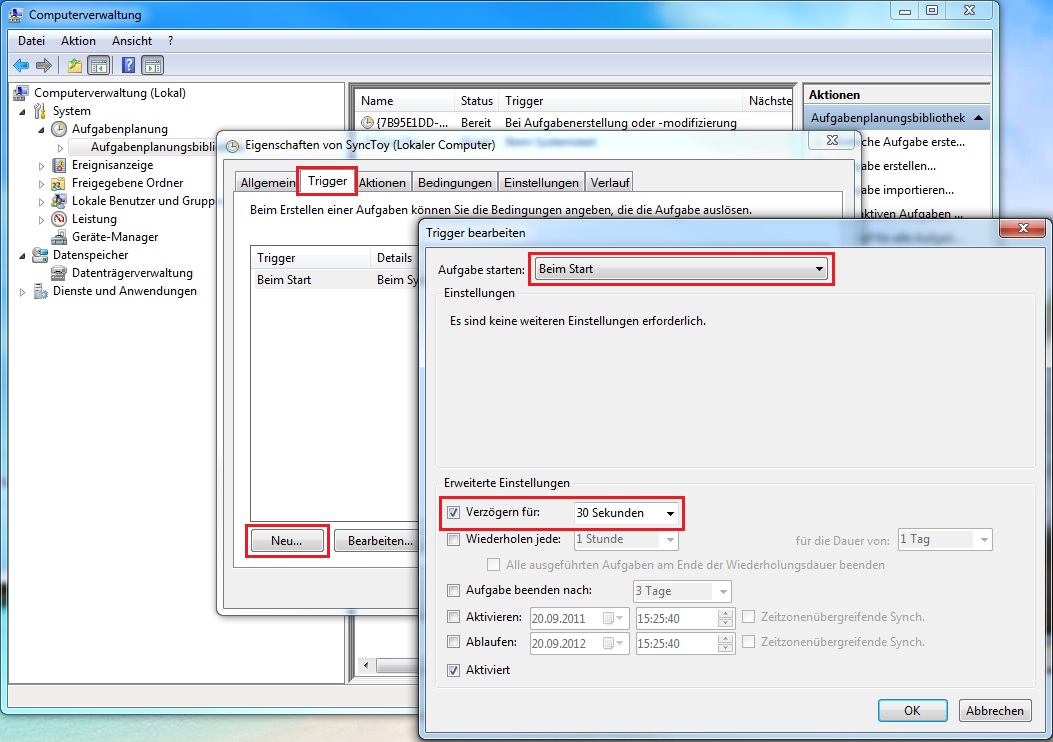 Dateien synchronisieren/sichern mit Microsoft SyncToy
