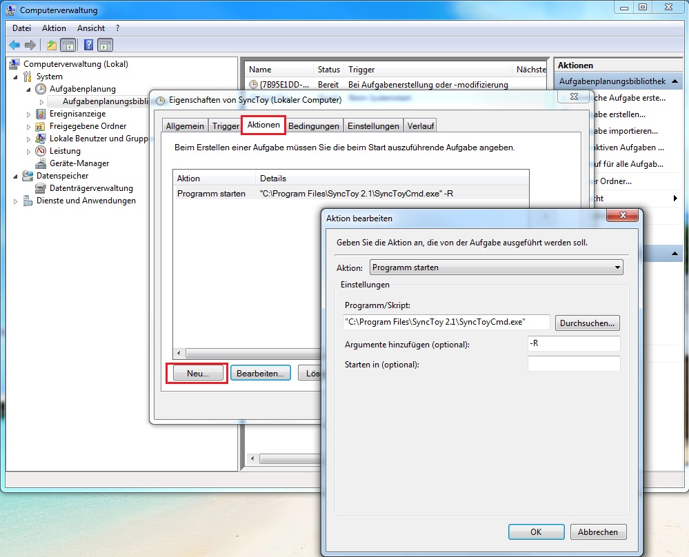 Dateien synchronisieren/sichern mit Microsoft SyncToy