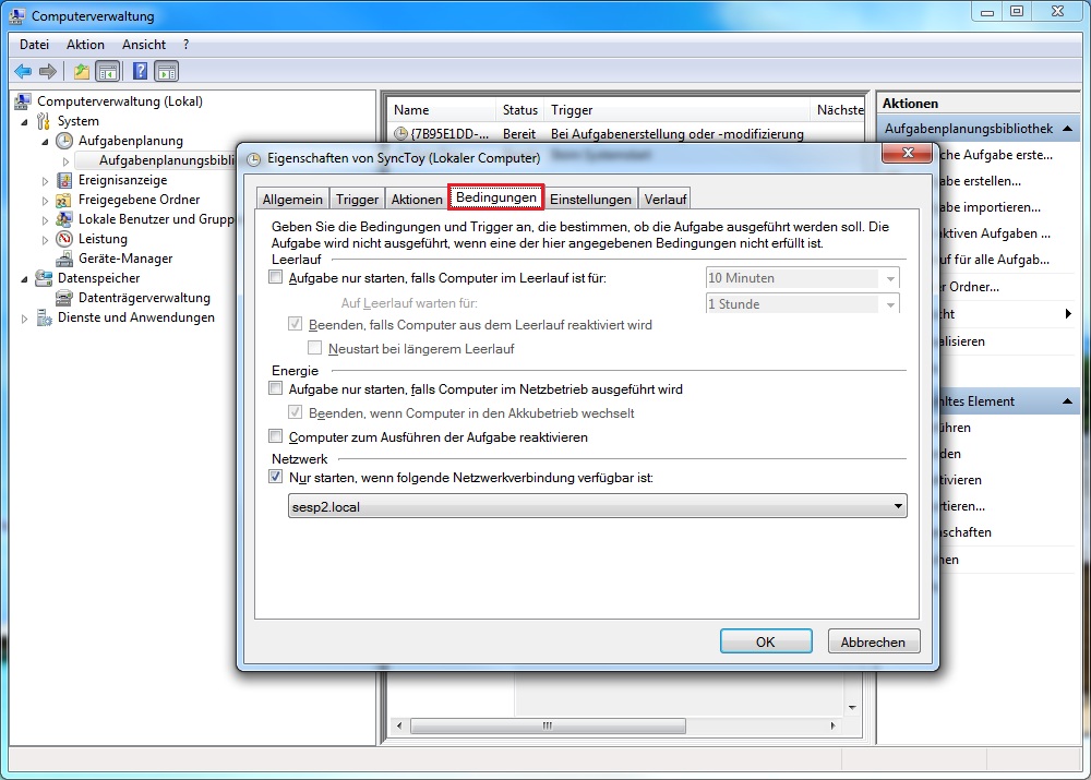 Dateien synchronisieren/sichern mit Microsoft SyncToy