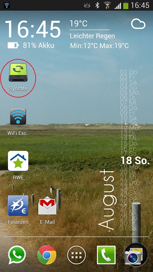 Musik und Bilder auf einem Android Smartphone synchronisieren