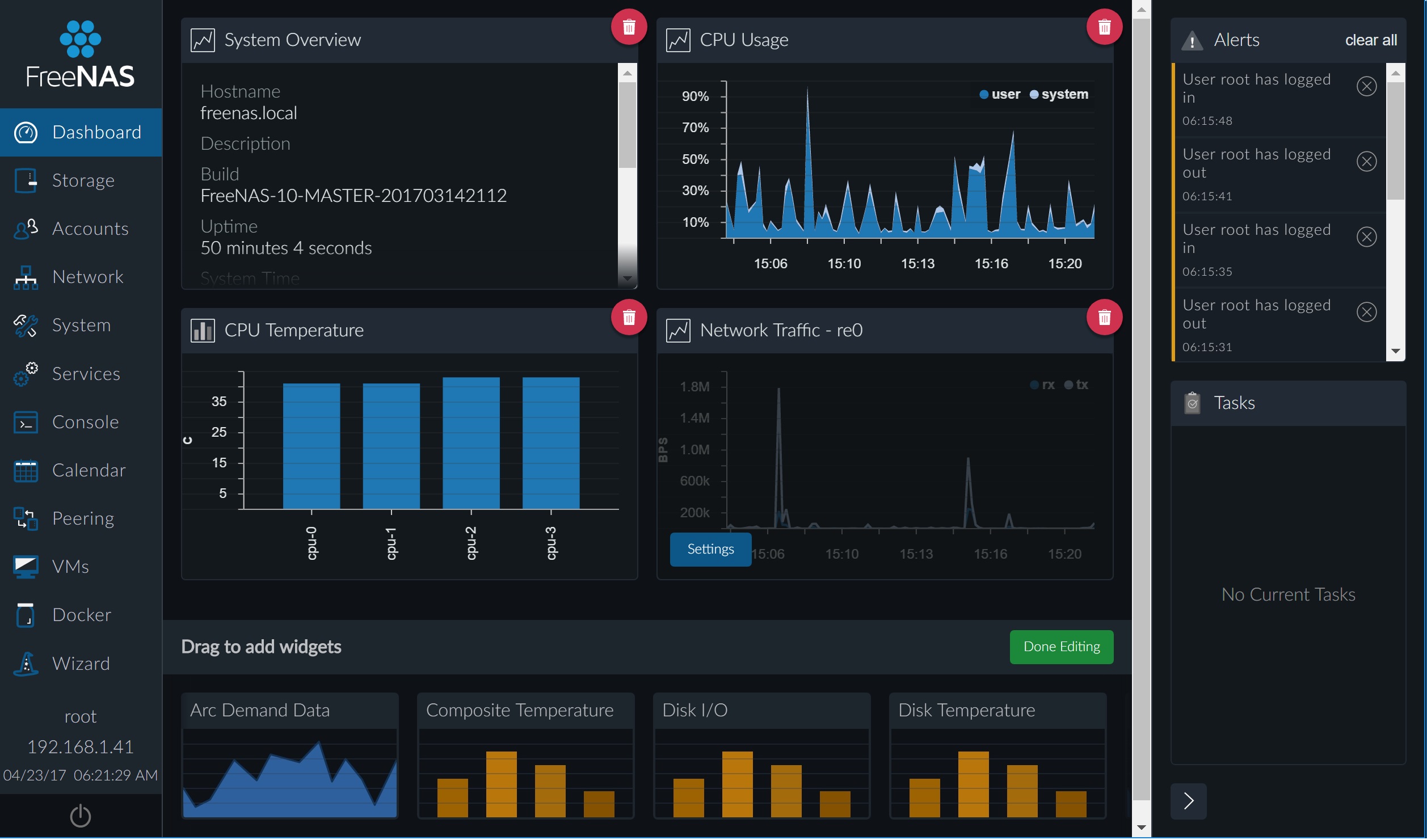 FreeNAS 10 RC1 mit aktueller Apollo-Lake Hardware angetestet