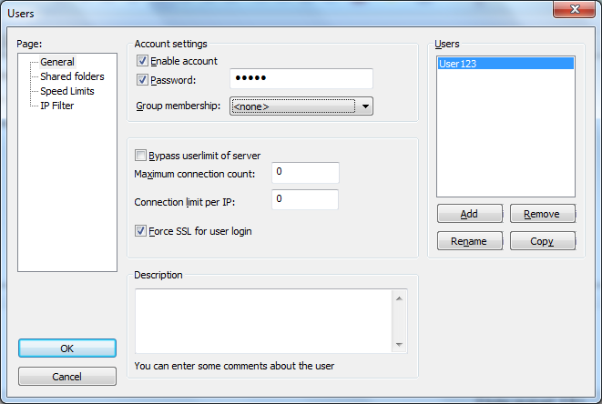 Einrichten eines FTP Servers mit verschlüsselter Verbindung (SSL/TLS)