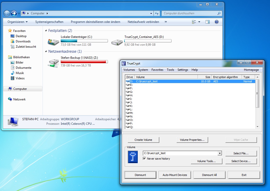 Günstiger Office PC mit SSD und Windows 7 auf Bay-Trail Basis