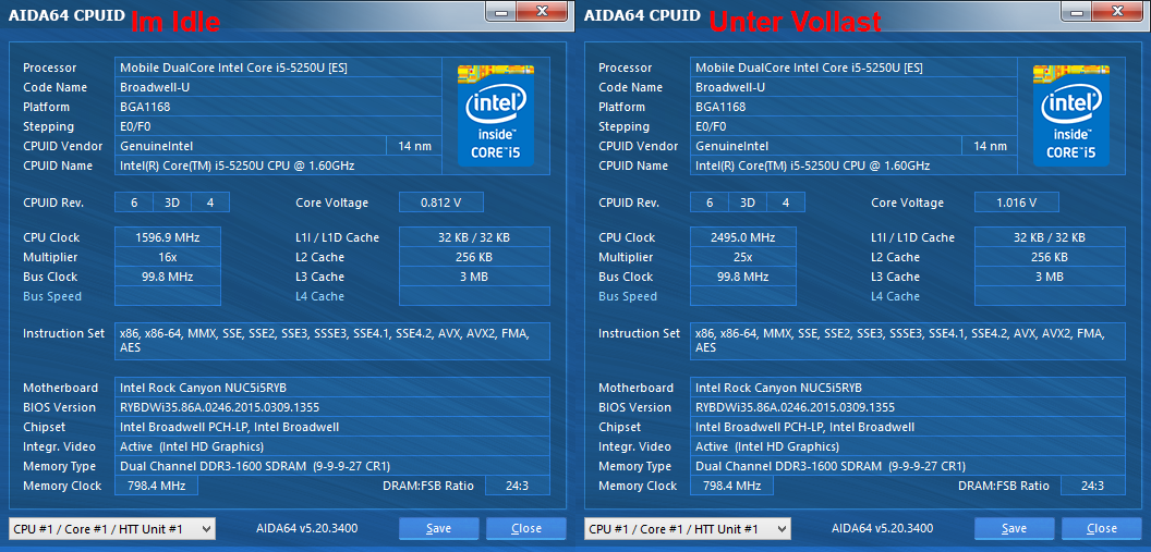 Intel NUC5i5RYK / NUC5i5RYKH mit i5 Broadwell CPU im Test unter Windows 8.1 und OpenELEC