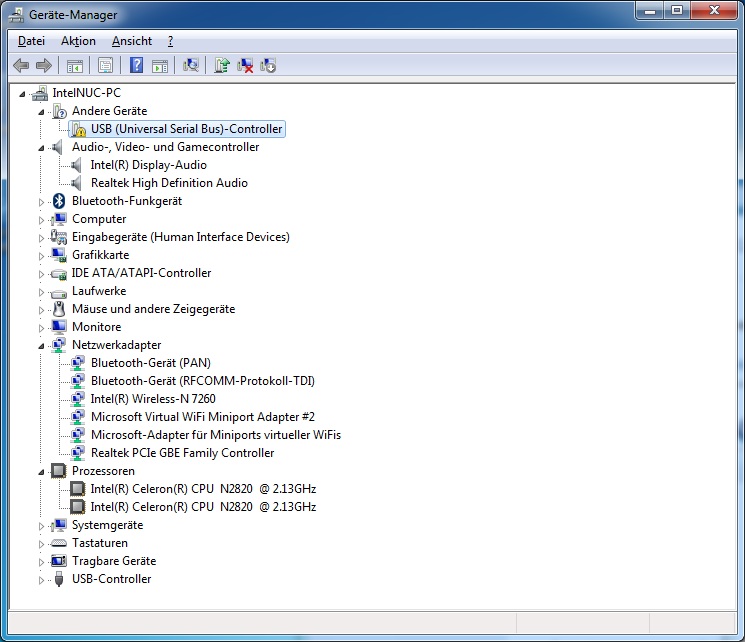 Test der Intel NUC DN2820FYKH unter OpenElec (XBMC) und Win 7