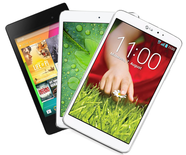 LG G Pad 8.3 vs. ASUS Nexus 7 vs. Apple iPad Mini Retina