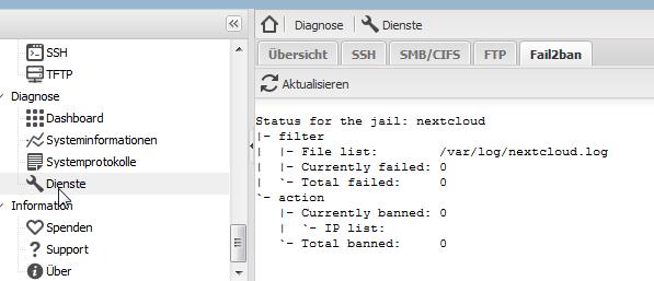 HowTo: Nextcloud unter OpenMediaVault 3 inkl. Fail2Ban