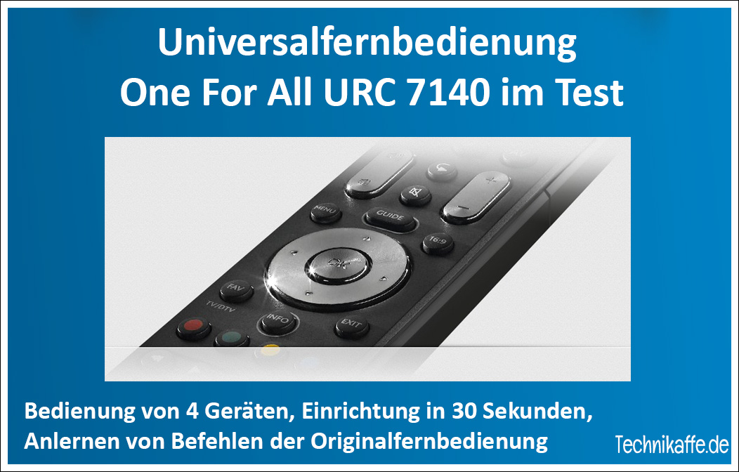 One For All URC 7140 im Test One For All URC 7140 im Test
