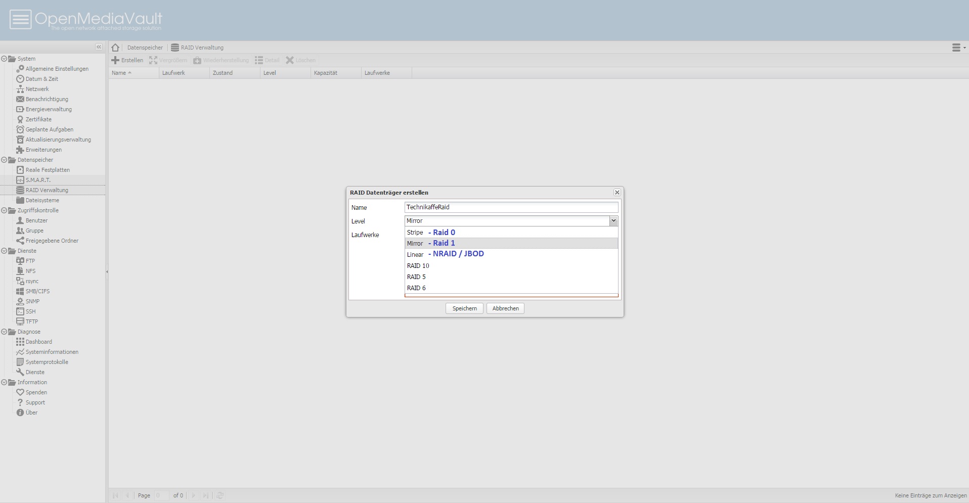 Installation und Konfiguration von OpenMediaVault inkl. Wake-On-Lan