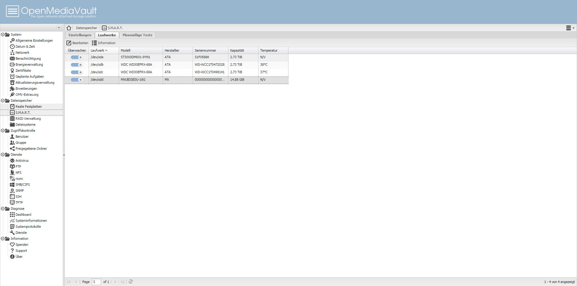 Installation und Konfiguration von OpenMediaVault inkl. Wake-On-Lan