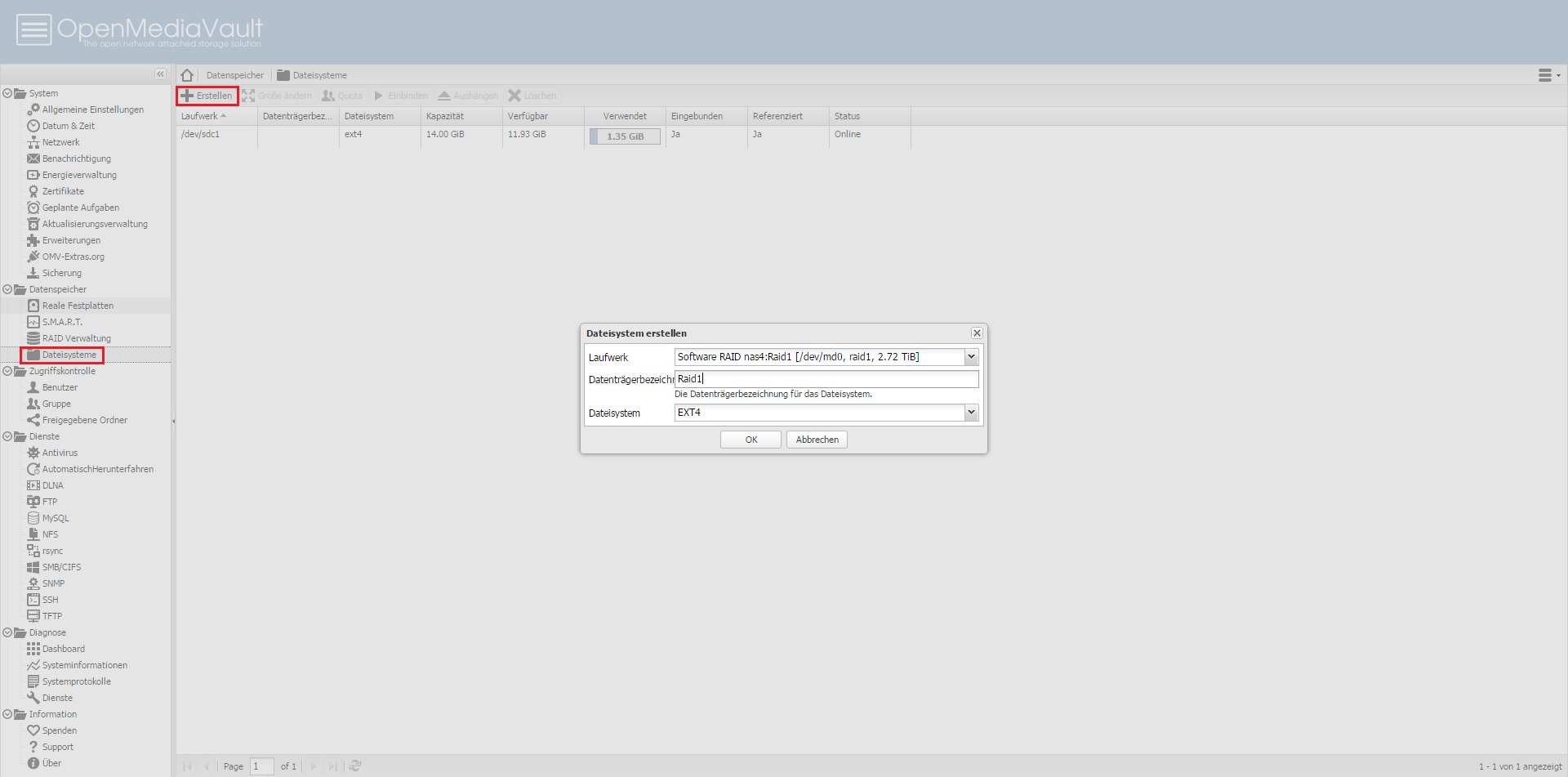Installation und Konfiguration von OpenMediaVault inkl. Wake-On-Lan