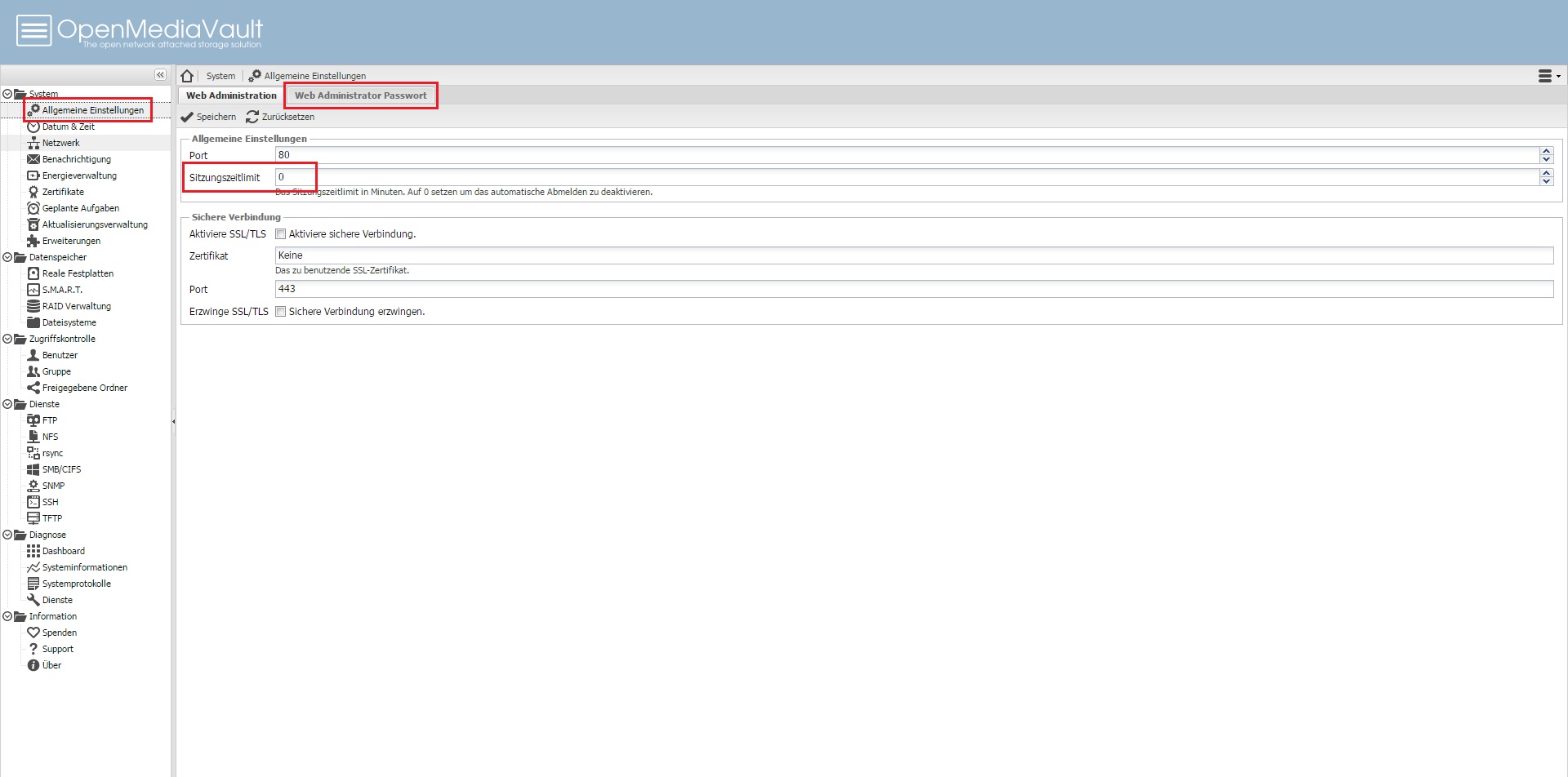 Installation und Konfiguration von OpenMediaVault inkl. Wake-On-Lan