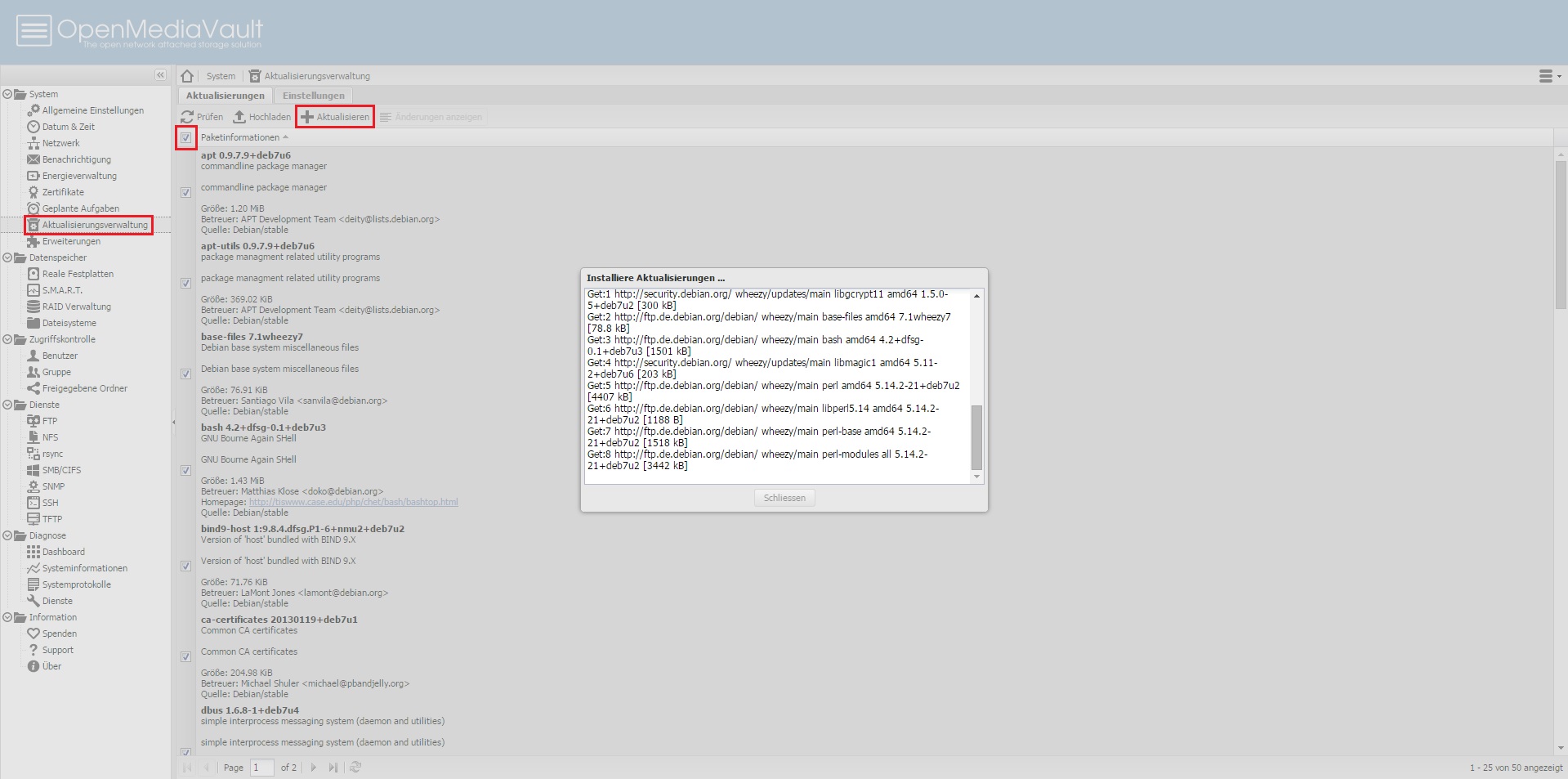 Installation und Konfiguration von OpenMediaVault inkl. Wake-On-Lan