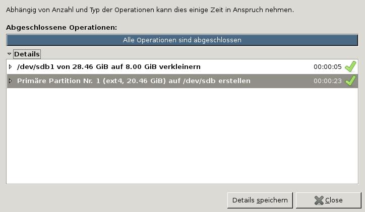 OpenMediaVault - Nachträgliche Partitionierung der Systemfestplatte