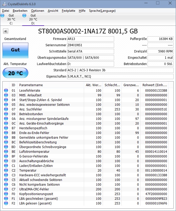 Seagate Archive HDD v2 mit 8TB im Test