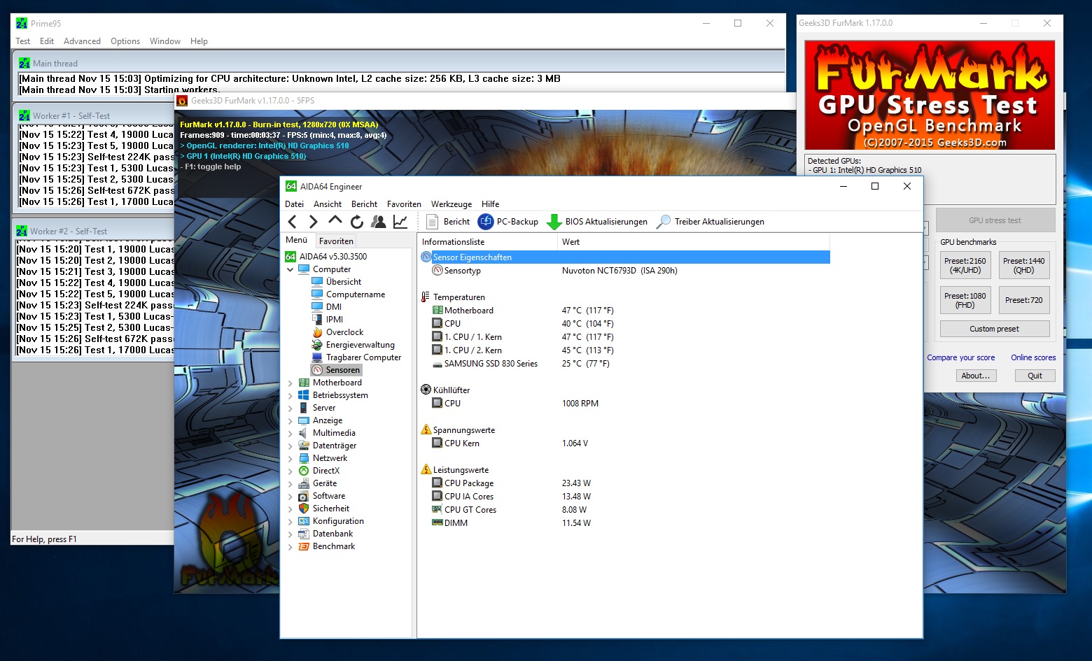Intel Pentium G4400 (Skylake) mit PicoPSU und externem Netzteil