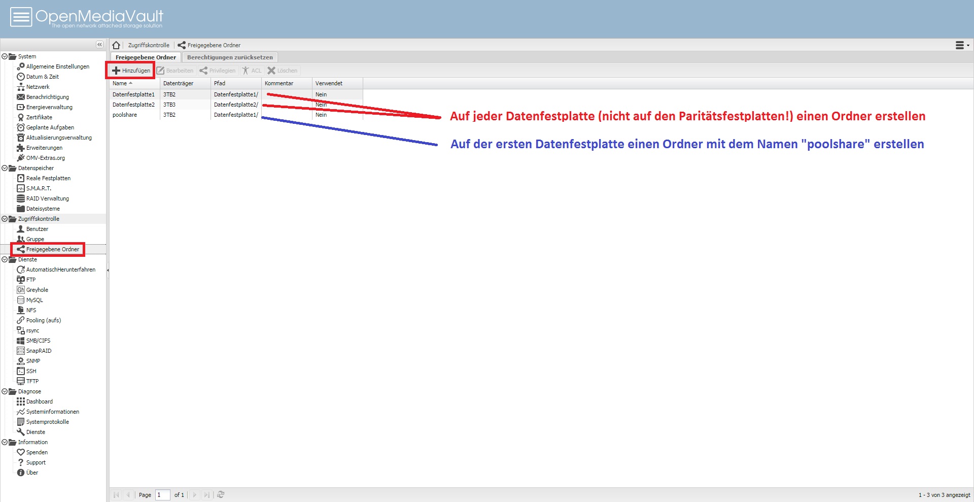 SnapRAID und AUFS unter OpenMediaVault als Raid 5/6 Ersatz
