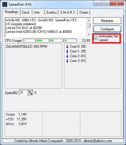 Der leise PC - Lüftersteuerung mit der Software Speedfan