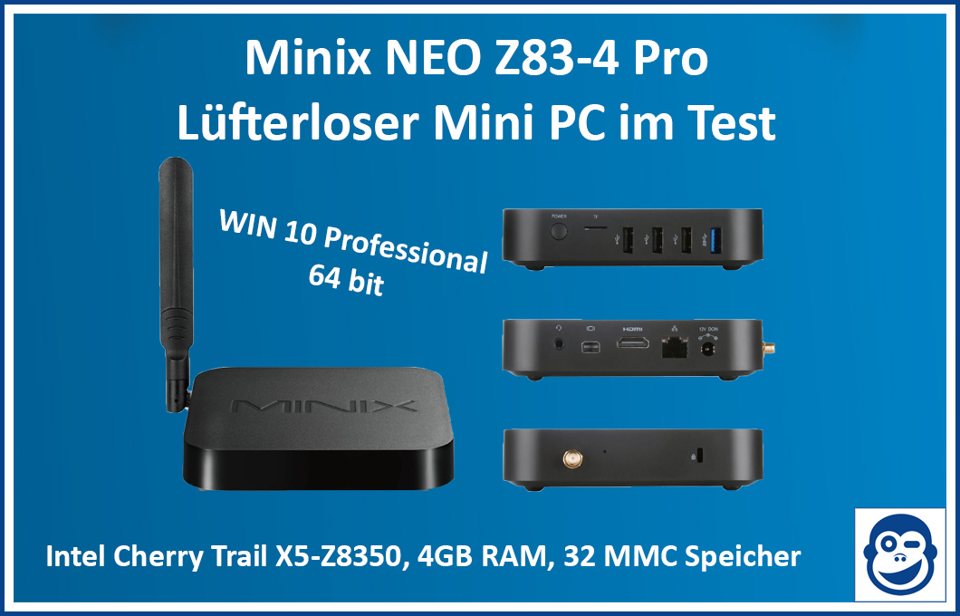 Mini PC Minix NEO Z83-4 Pro Mini PC im Test Mini PC Minix NEO Z83-4 Pro Mini PC im Test