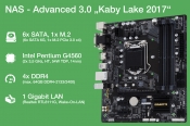 NAS Advanced 3.0 mit Kaby-Lake 4-Thread Pentium, 6x SATA und M.2 NAS Advanced 3.0 mit Kaby-Lake 4-Thread Pentium, 6x SATA und M.2