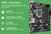 NAS - Advanced für 6+ Festplatten mit Erweiterungsmöglichkeit NAS - Advanced für 6+ Festplatten mit Erweiterungsmöglichkeit
