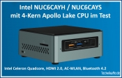 Test Intel NUC6CAYH / NUC6CAYS Test Intel NUC6CAYH / NUC6CAYS