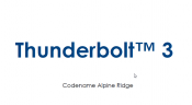 Thunderbolt 3 mit 40 GBit/s und USB Typ C Stecker Thunderbolt 3 mit 40 GBit/s und USB Typ C Stecker