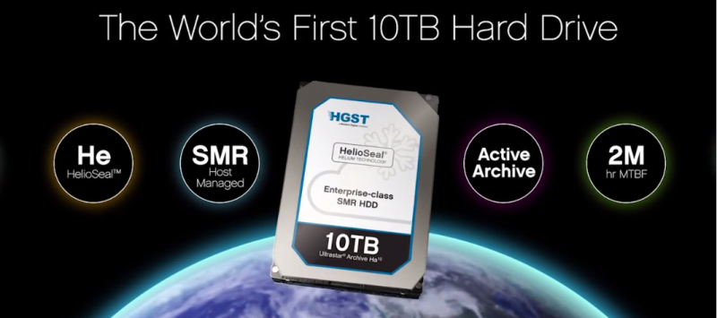 HGST Ultrastar Archive Ha10 nutzt als erste Festplatte Helium und SMR