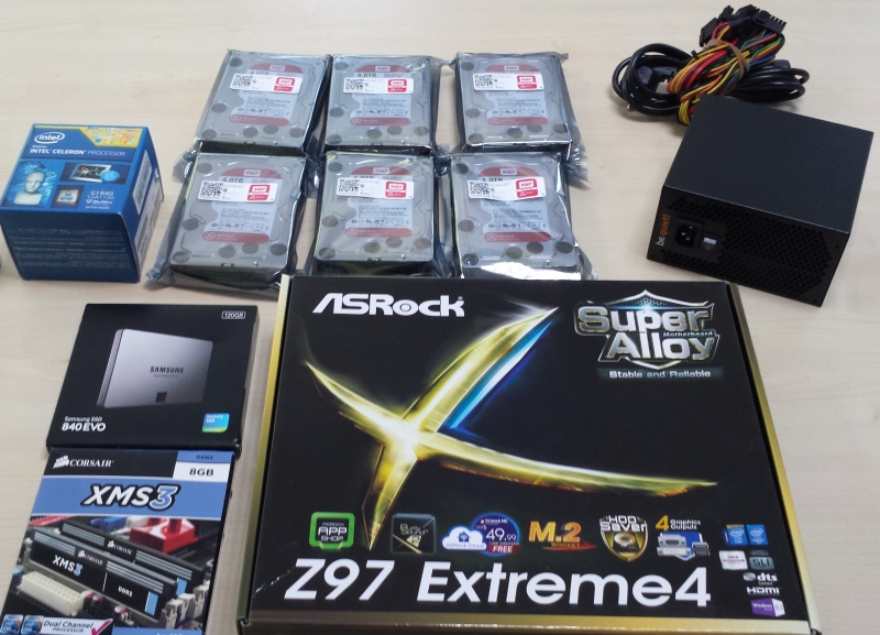 6-Bay Eigenbau NAS mit Windows 7/8/Home Server und Intel Raid