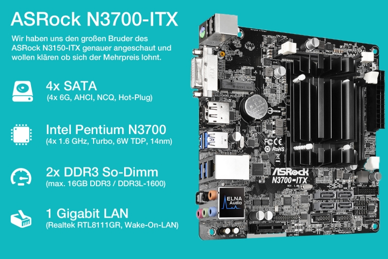 ASRock N3700-ITX Test und Vergleich mit dem ASRock N3150-ITX