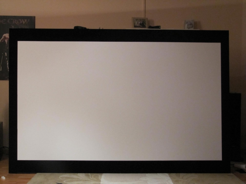 Bau einer 16:9 Heimkinoleinwand mit variabler magnetischer Maskierung