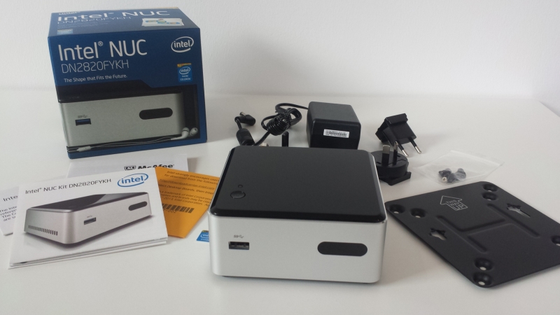 Test der Intel NUC DN2820FYKH unter OpenElec (XBMC) und Win 7