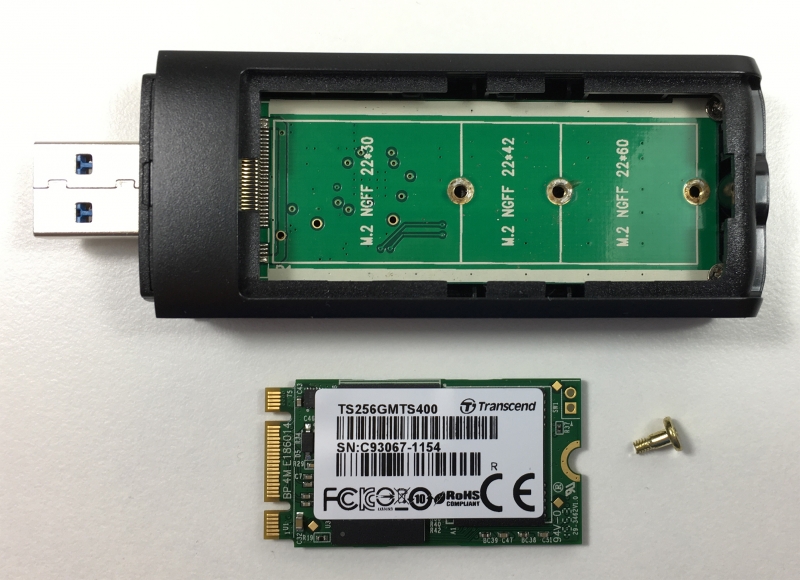 USB 3.0 Stick mit M.2 SSD und 256-512 GB Kapazität selber bauen