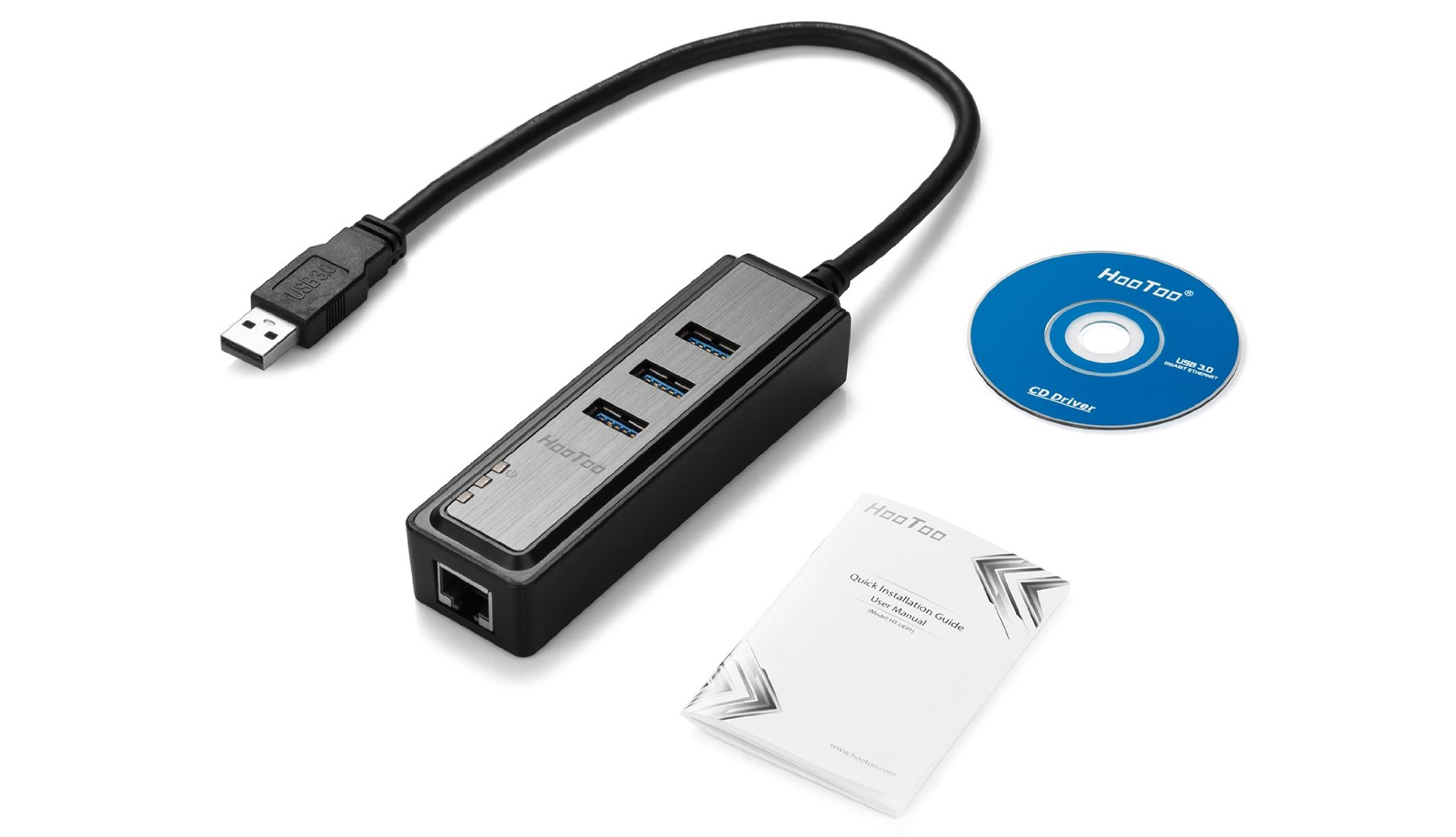 USB/LAN Adapter mit USB3.0 Hub im Test