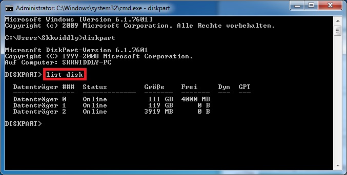 USB Stick bootfähig machen