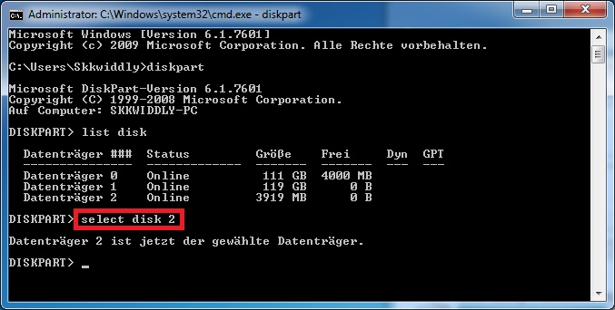 USB Stick bootfähig machen