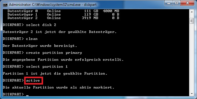 USB Stick bootfähig machen