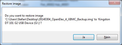 USB-Stick 1 zu 1 kopieren durch Erstellen eines Images