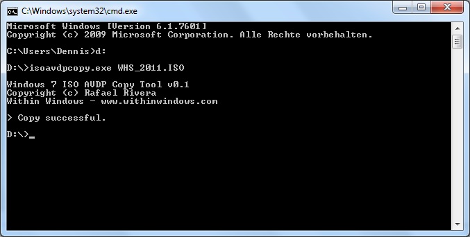 Windows Home Server vom USB Stick installieren